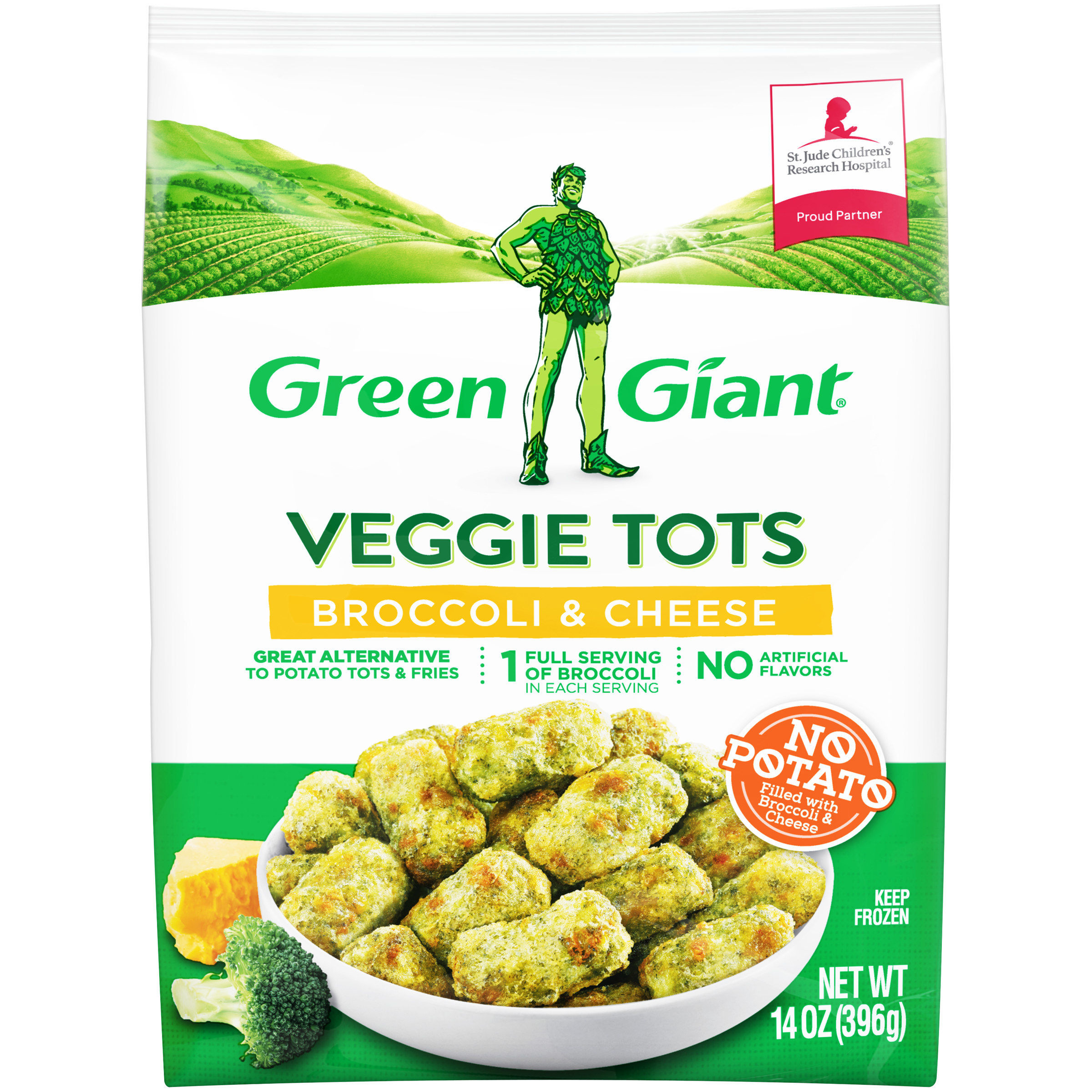 GREEN GIANT V/TOTS BROCOLI & CHEESE
