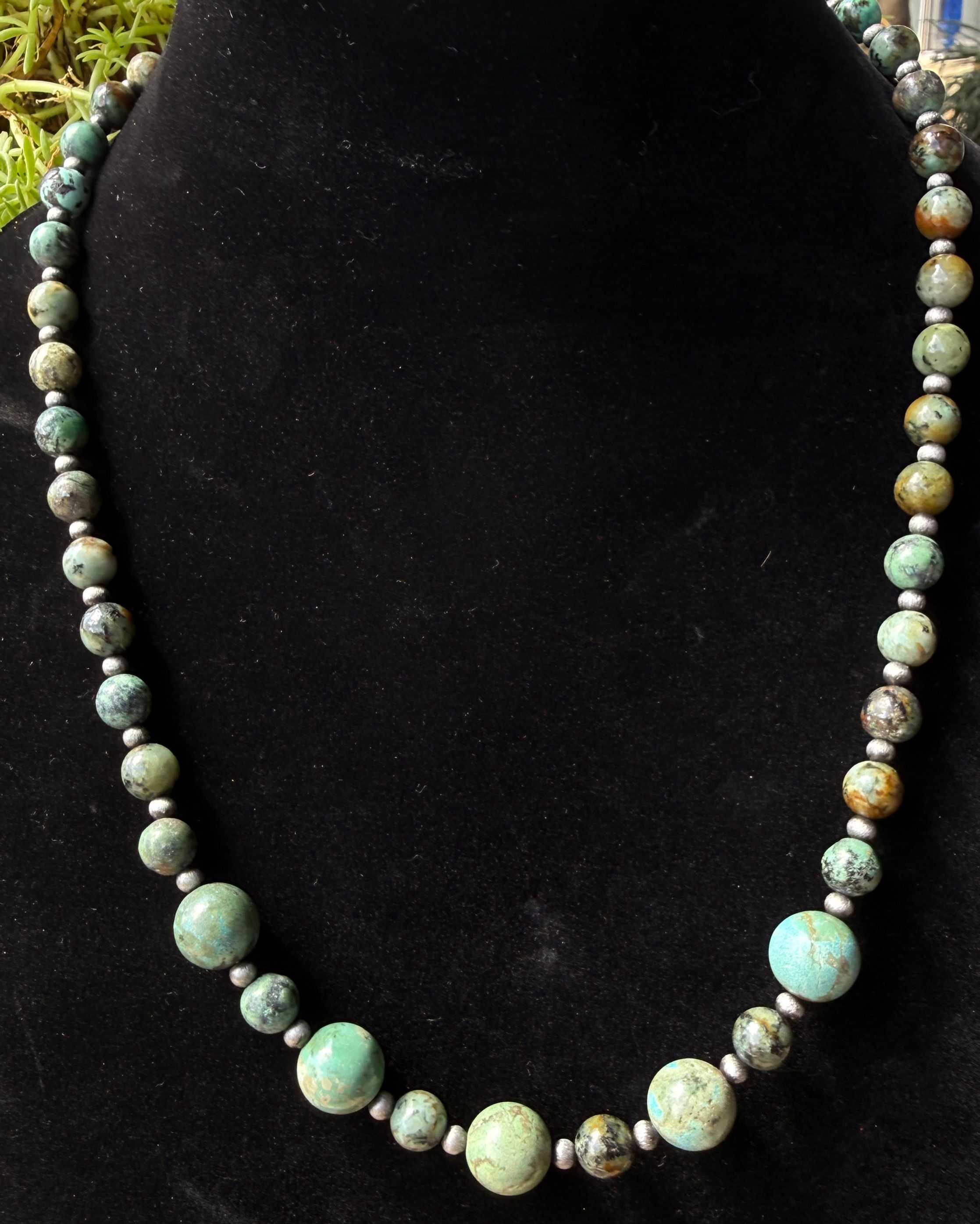 Turquoise and Pearls
