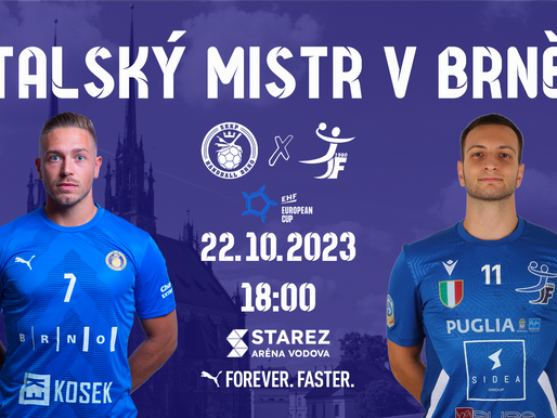 EVROPSKÝ POHÁR – DO BRNA PŘIJEDE ITALSKÝ MISTR