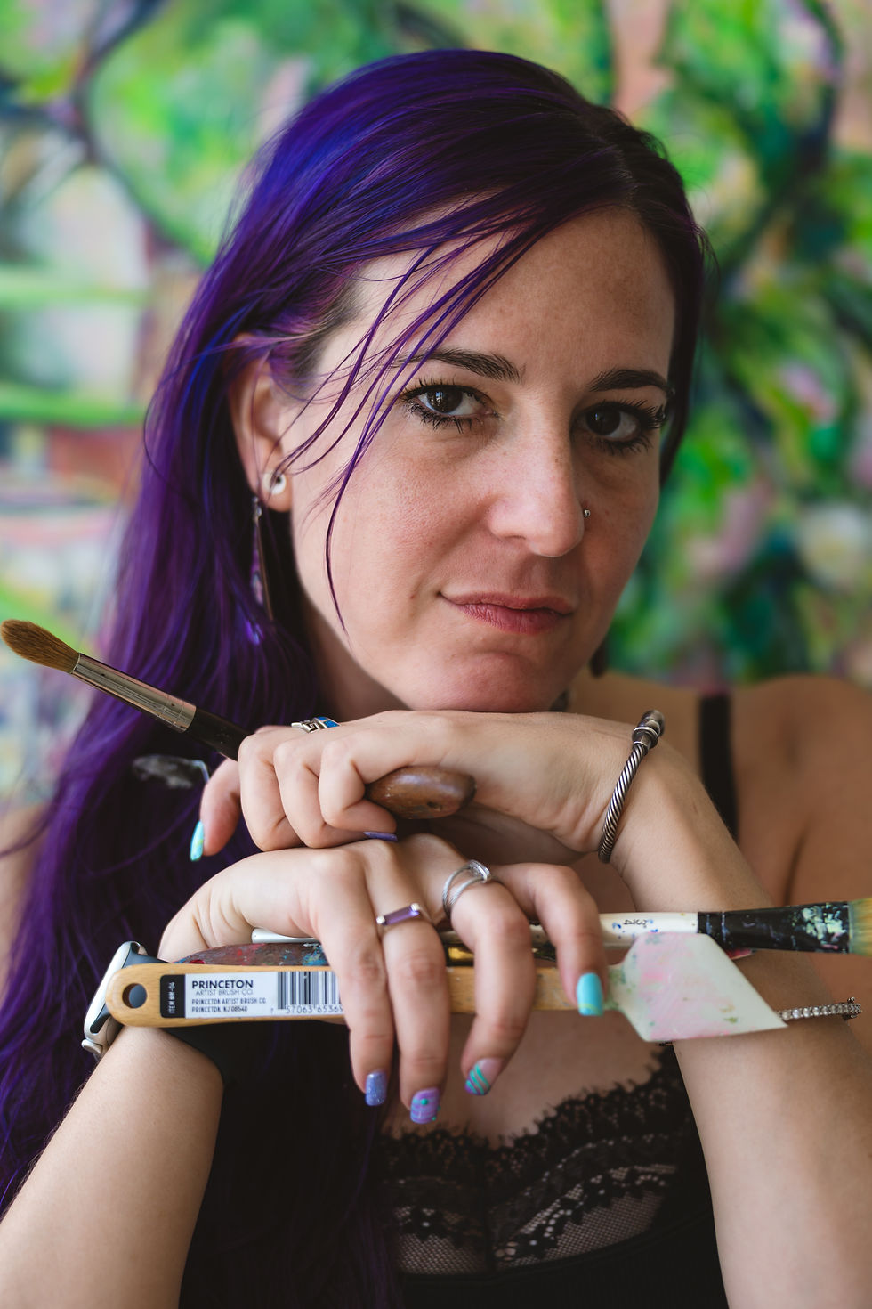 Christina Lewis Vizcarrondo contemporary painter and artist · San Juan Puerto Rico