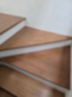 Staircase renovation in Herzliya: refinished wood treads and matching stair cladding, photo 33