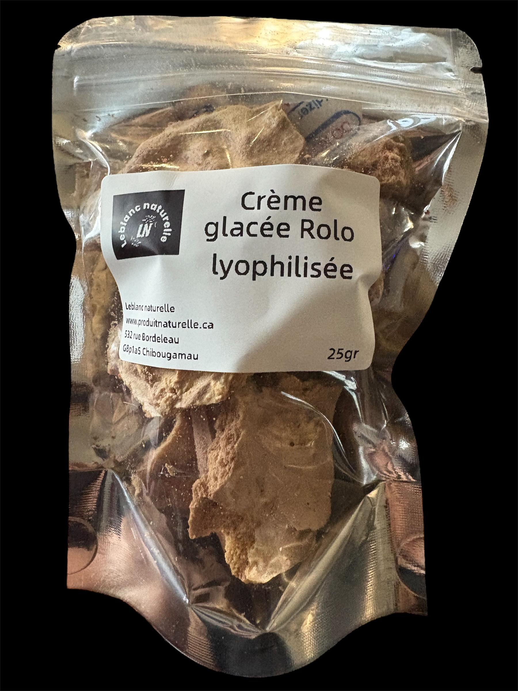 Crème glacé lyophilisée 