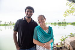 Jay and Taylor at Matsyafed Fish Farm