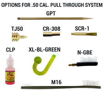 Options for .50 CAL. Pull Through System
