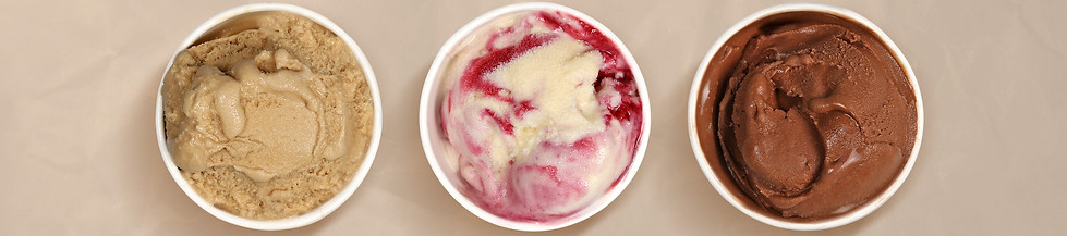 Trois saveurs de crème glacée