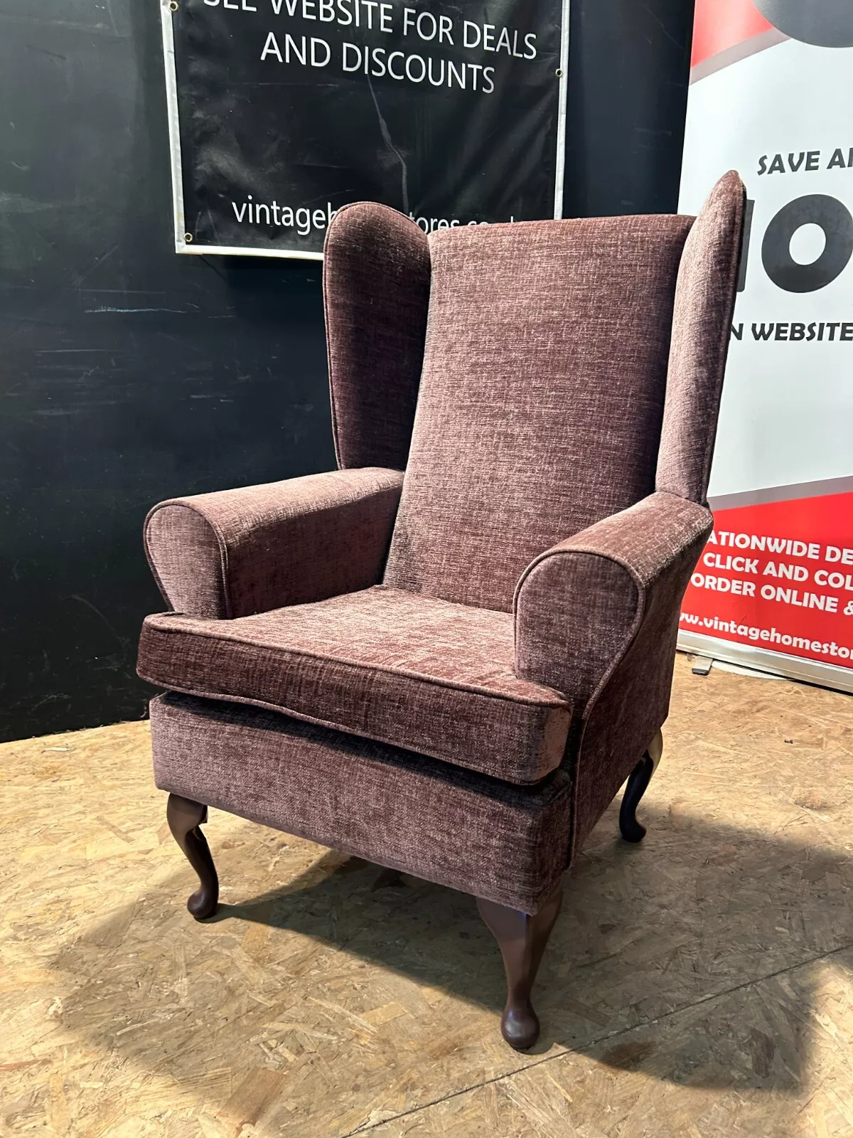 High Back Westminster Wing Back Chair vintagehomestores