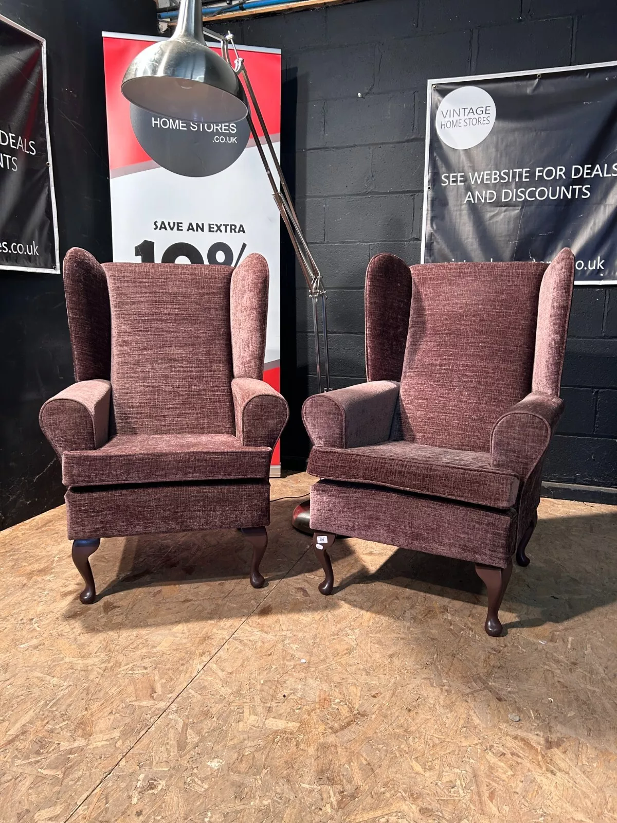 High Back Westminster Wing Back Chair vintagehomestores