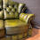 Thumbnail: Vintage style Green Leather Chesterfield 3 Seater Sofa