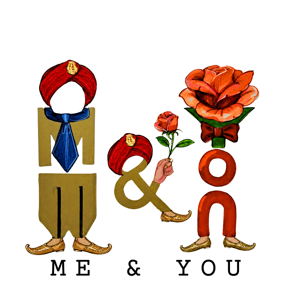 I and YOU Indian wedding alphabet art for couples planning a destination wedding in Thailand