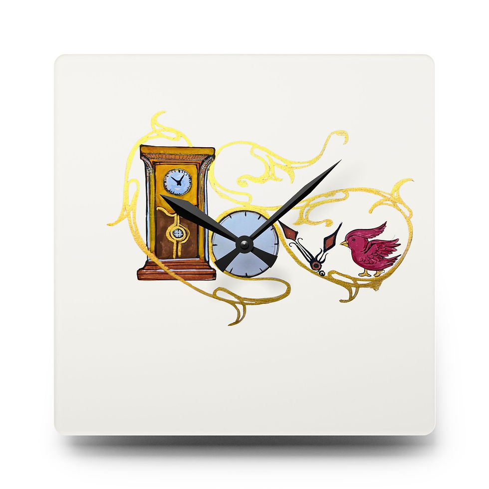 Thumbnail: L-O-V-E Acrylic Wall Clock – Vintage Choreography Art for Timeless Spaces