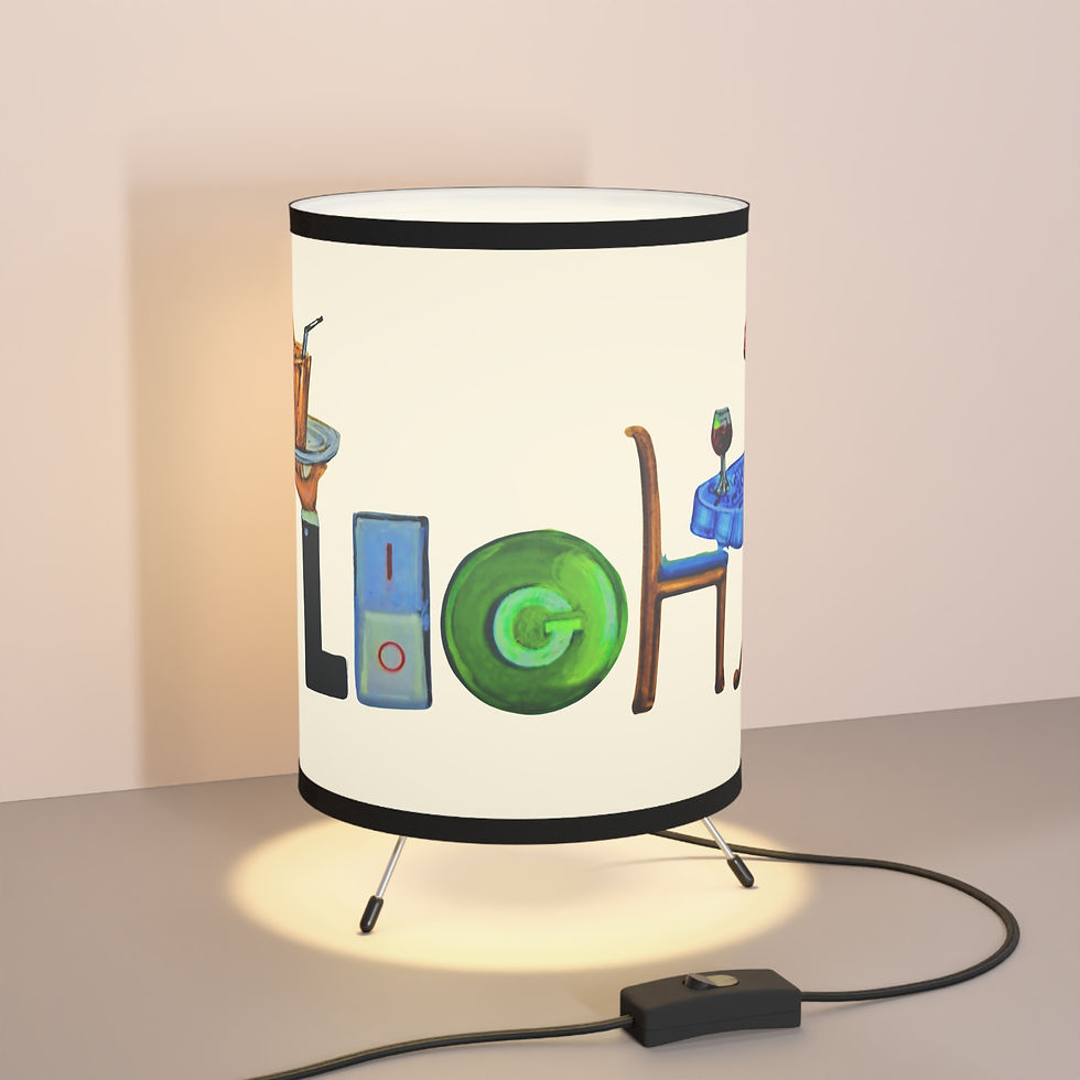 Thumbnail: L-I-G-H-T Art Tripod Lamp