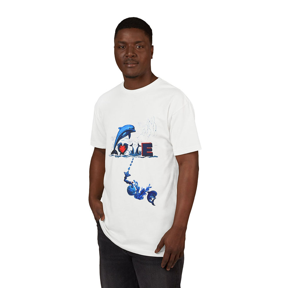 Thumbnail: LOVE LOVE (front) - VIP LOVE (back)– Ocean Theme Tee Collection