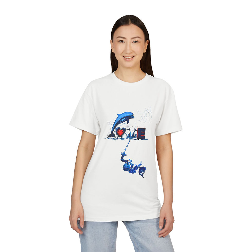 Thumbnail: LOVE LOVE (front) - VIP LOVE (back)– Ocean Theme Tee Collection