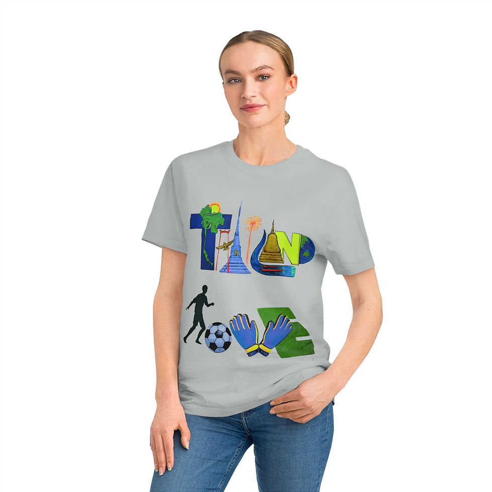 Thumbnail: Thailand Love "front"  Party "back" Football theme tee