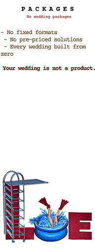 Custom wedding planning in Thailand without packages, showing fully personalized weddings built from concept instead of fixed pricing or templates