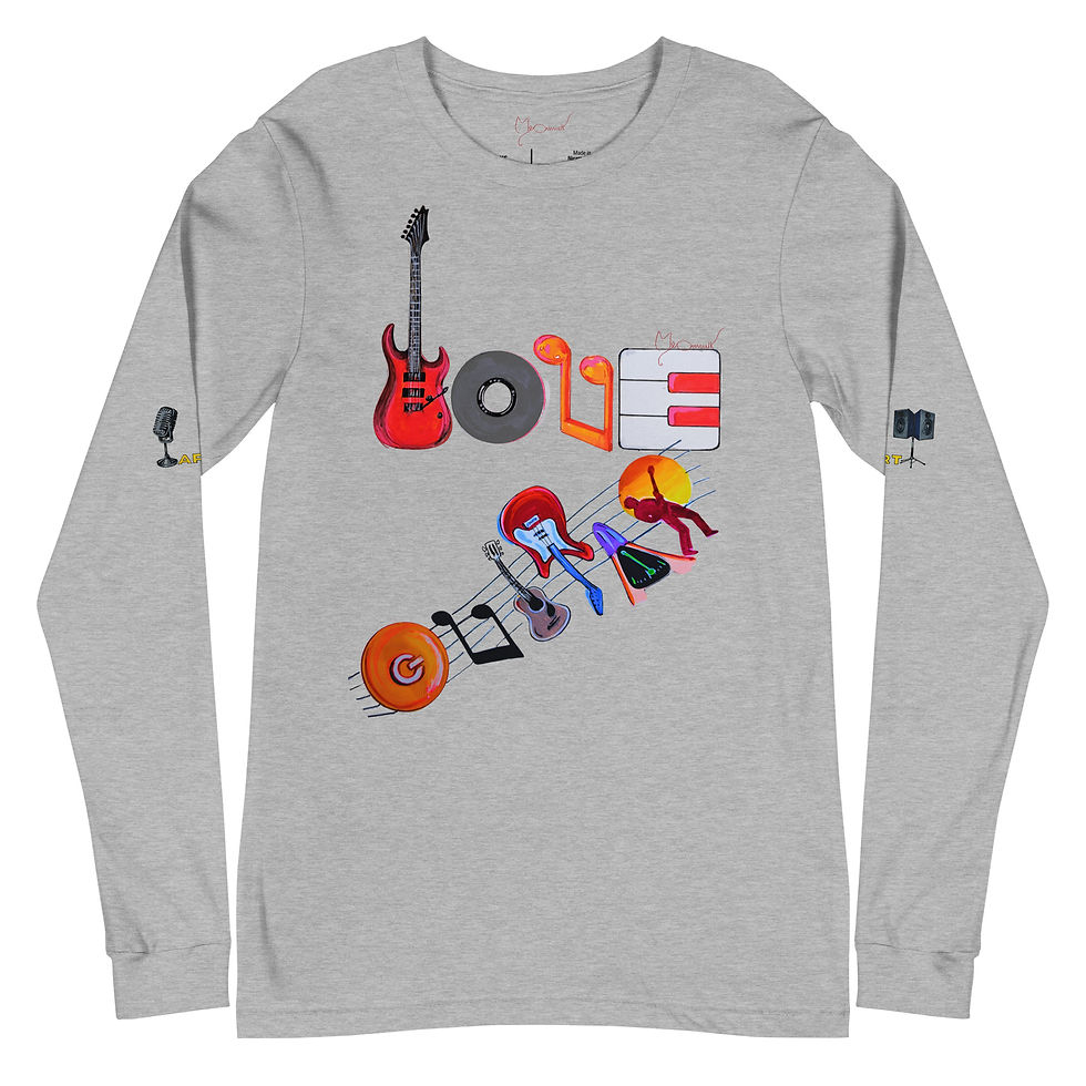 Thumbnail: LOVE GUITAR - FAN FUN CLUB - PARTY Unisex Long Sleeve Tee