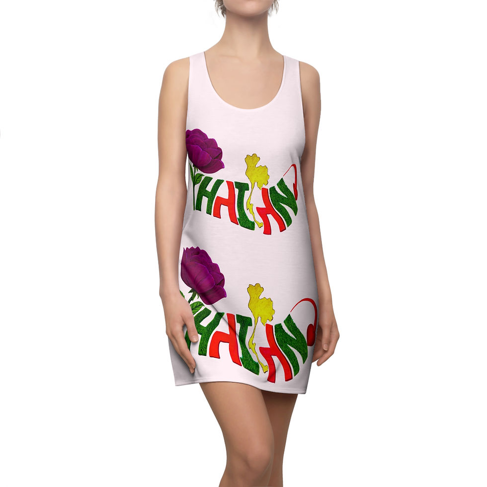 Thumbnail: THAILAND Alphabet Art Casual Dress