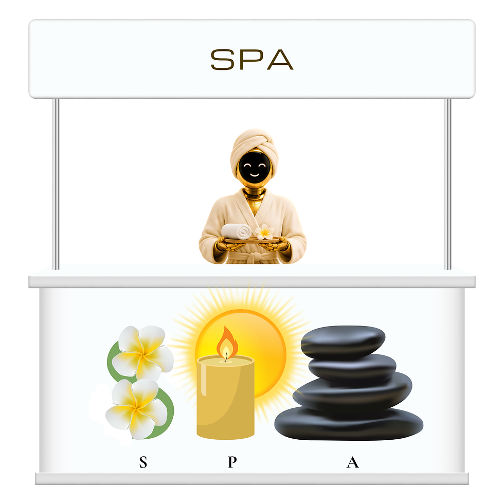 Wellness spa area where Expo visitors can relax and refresh during the Thailand technology exhibitio