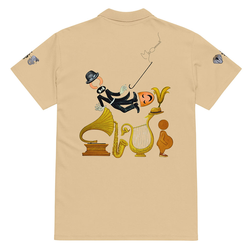 Thumbnail: COMEDY CLUB - SAND - VIP - Premium pique polo shirt