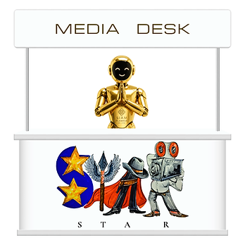Media desk providing photography, video and media support for exhibitors at the Thailand Advanced Technology Expo.