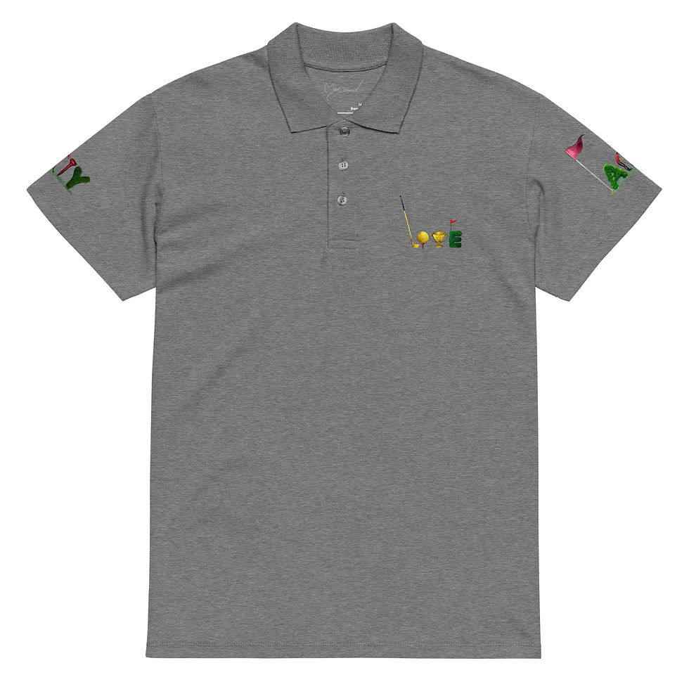 Thumbnail: Golf VIP CLUB LOVE PARTY art -Premium pique polo shirt