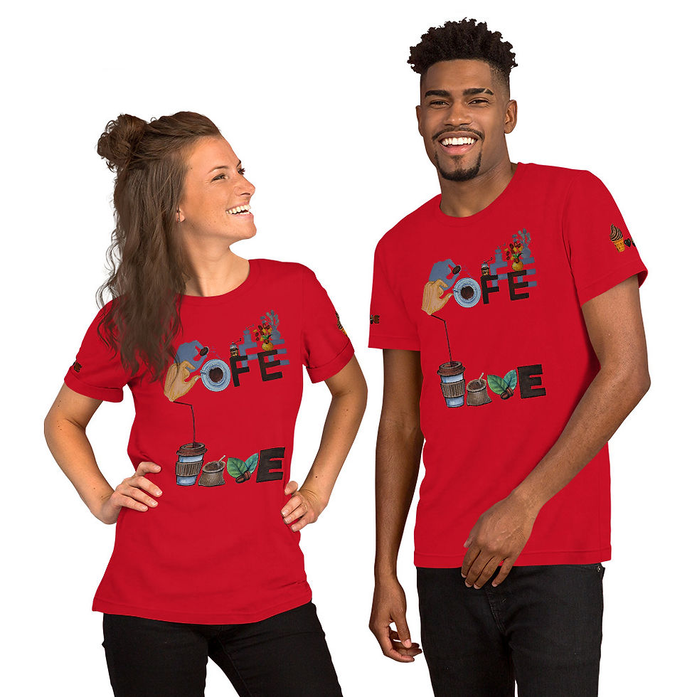 Thumbnail: COFFEE LOVE LOVE LOVE - Unisex t-shirt