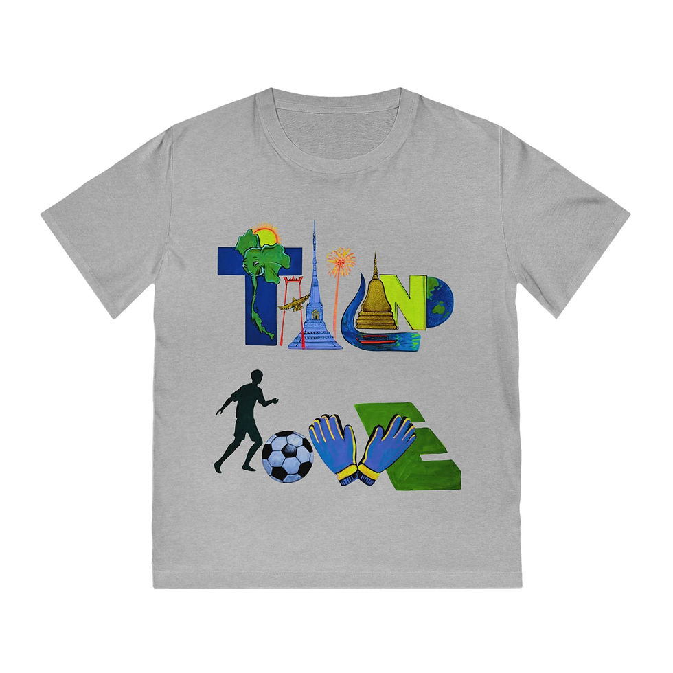 Thumbnail: Thailand Love "front"  Party "back" Football theme tee