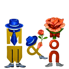 Original calligraphy alphabet art representing multicultural weddings in Bangkok and cross-cultural planning.