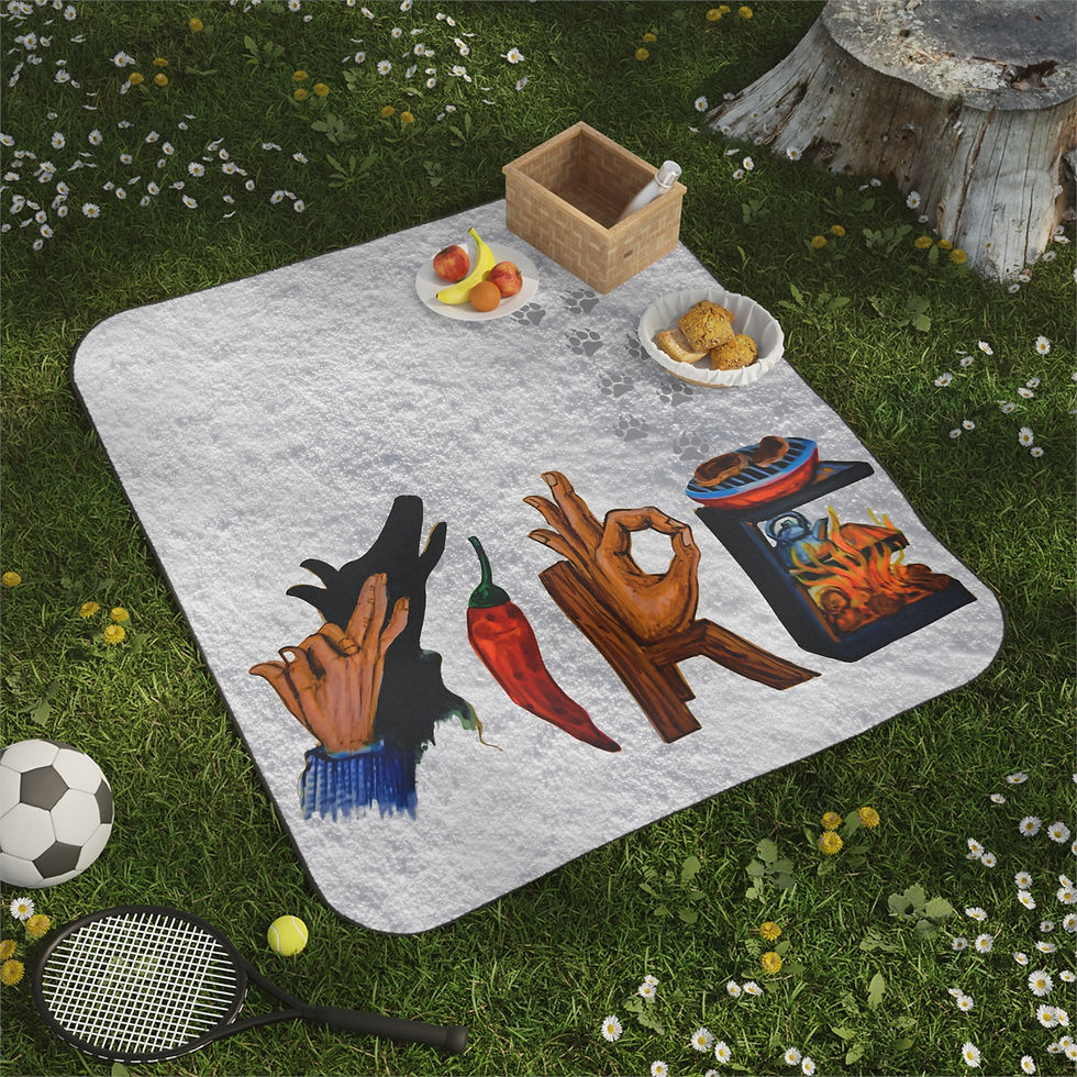 Thumbnail: FIRE art, Picnic Blanket rug