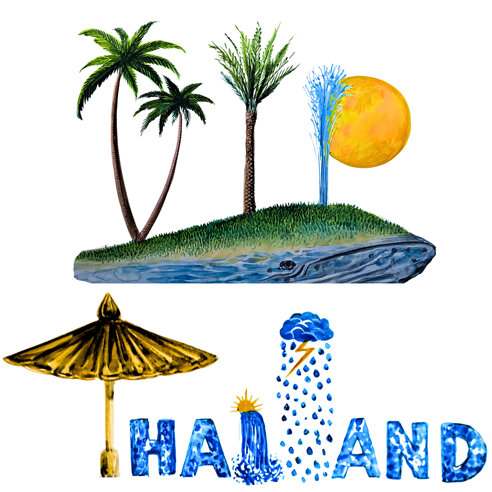 Artistic painting symbolizing Thailand’s modern event infrastructure, including airports, convention centers, luxury hotels, and seamless VIP travel.