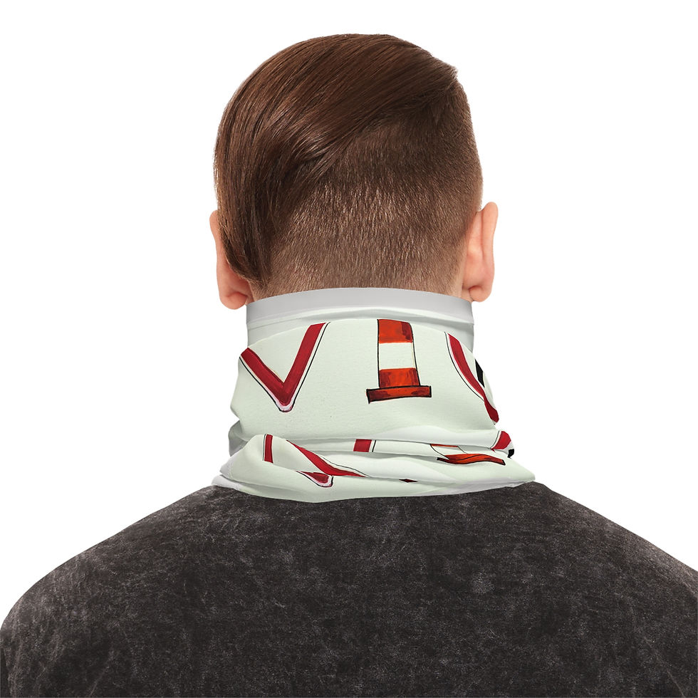 Thumbnail: Trendy Lightweight Neck Gaiter, Versatile Face Covering