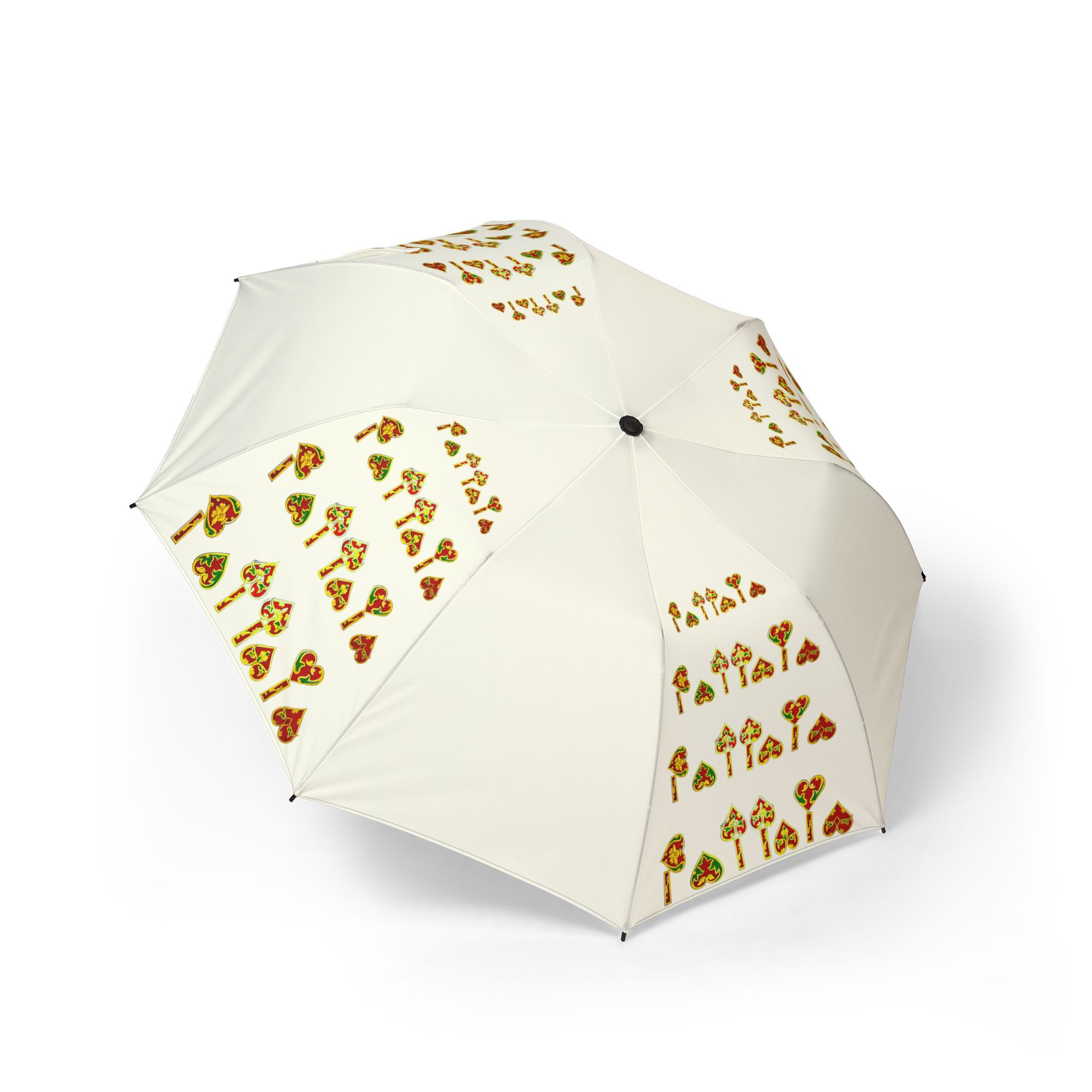 Pattaya Heart Art Semi-Automatic Umbrella