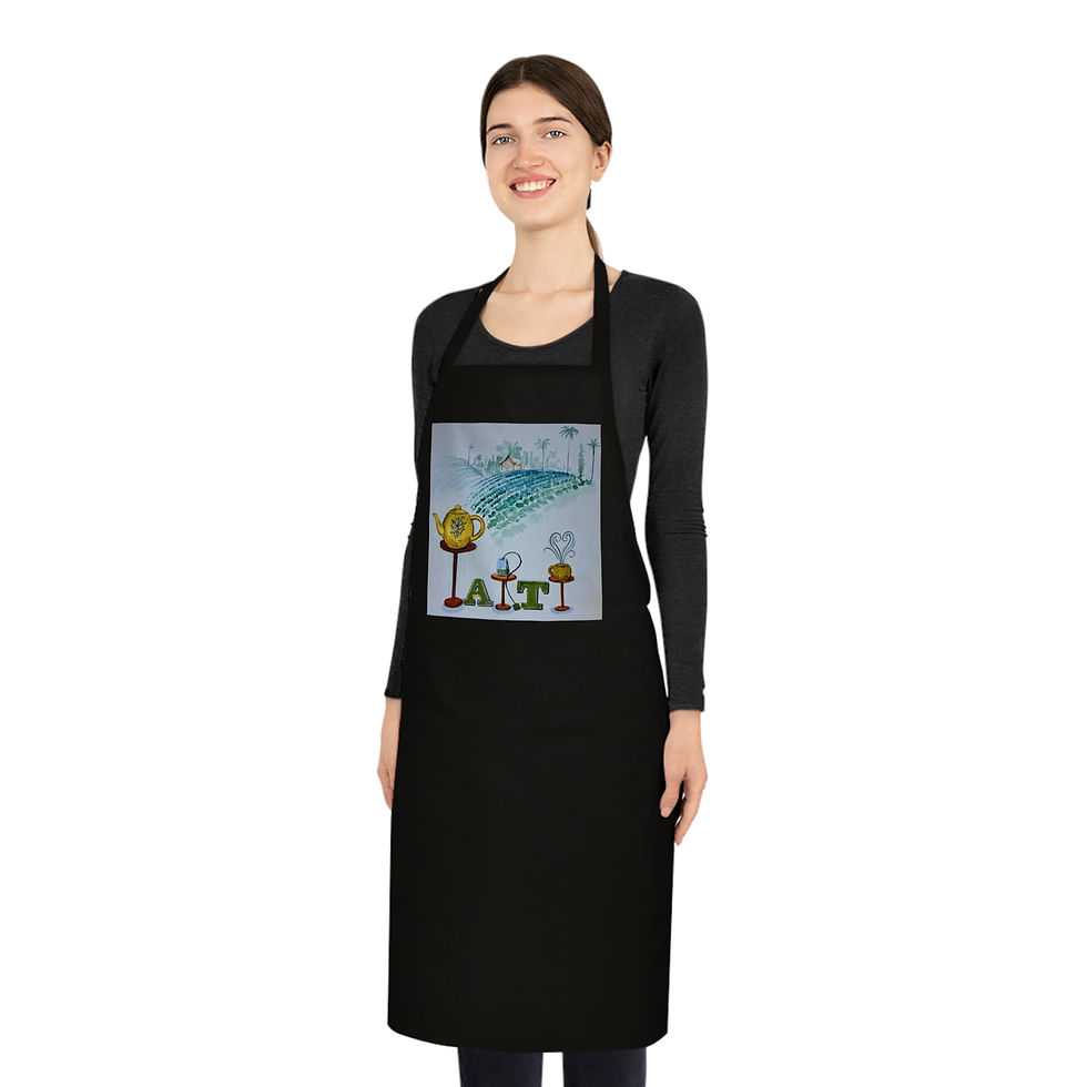 Thumbnail: Whimsical Cotton Apron with Custom Artwork, Fun