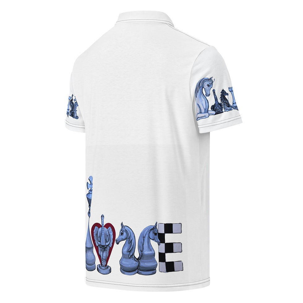 Thumbnail: V-I-P / L-O-V-E / P-A-R-T-Y Men’s Slim Fit Polo with Choreography