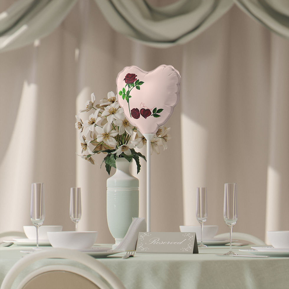 Thumbnail: ROSE art- Heart-Shaped Balloon Bouquet