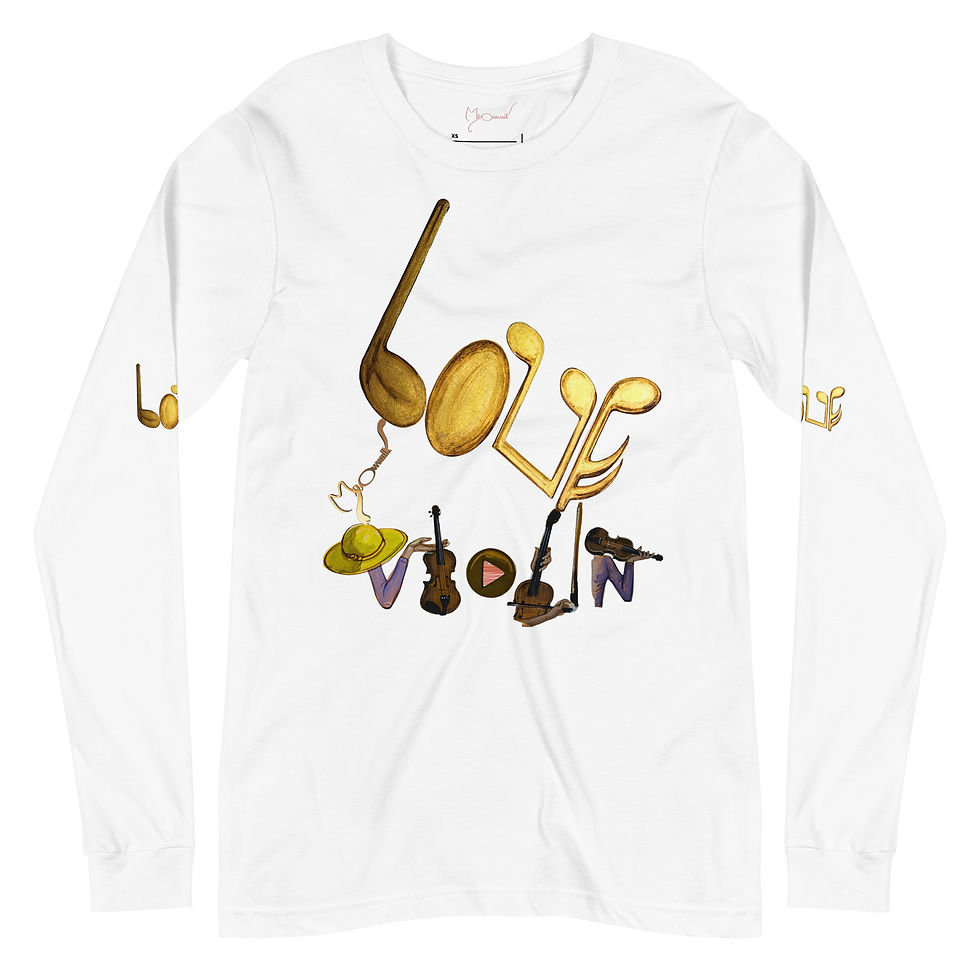 Thumbnail: LOVE VIOLIN - FAN FUN CLUB -VIP Art, Unisex Long Sleeve Tee