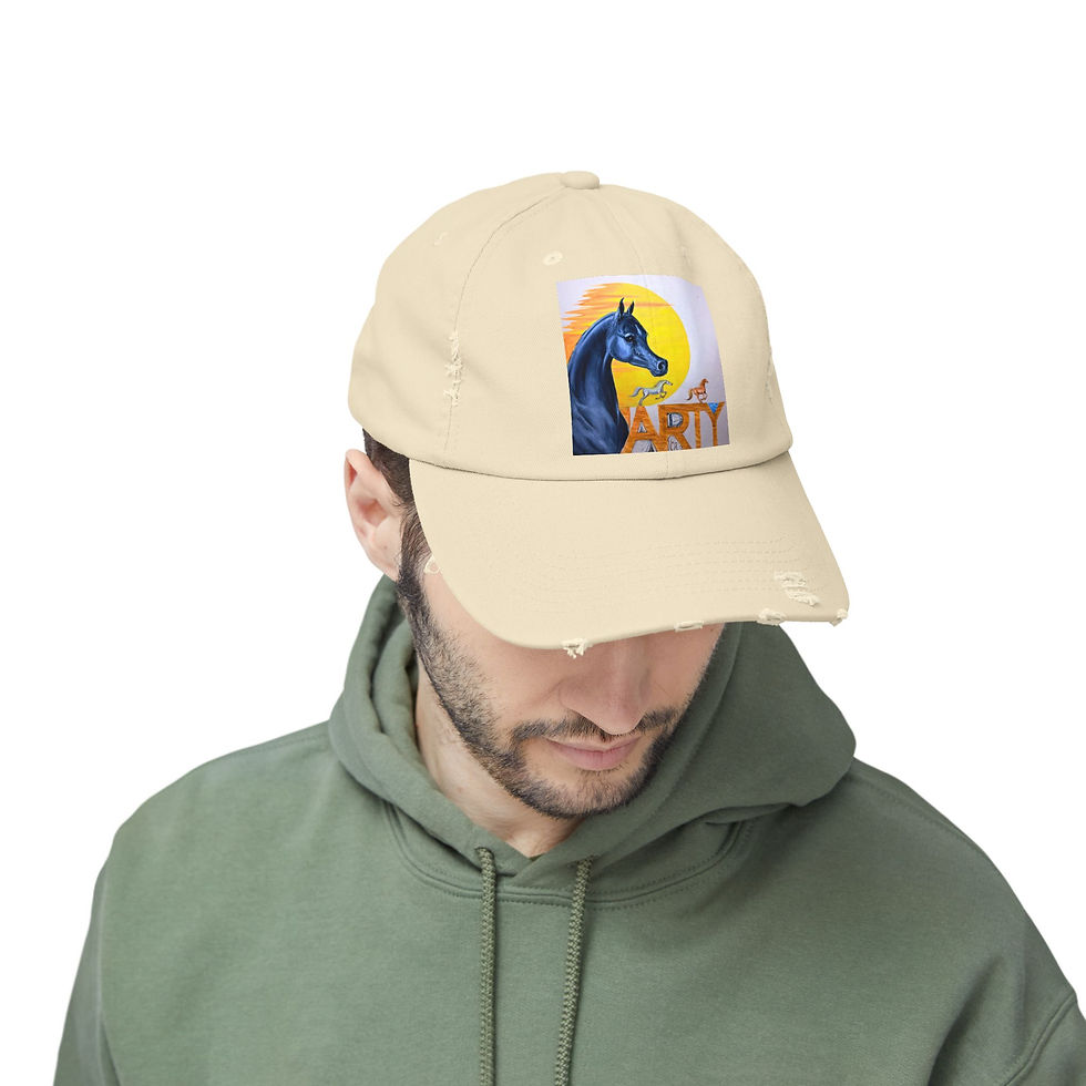 Thumbnail: P-A-R-T-Y  Equestrian Party Distressed Cap
