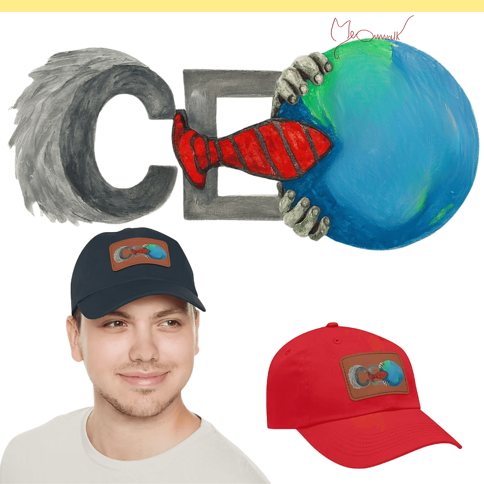 Male CEO Art - Low Profile Baseball Cap
