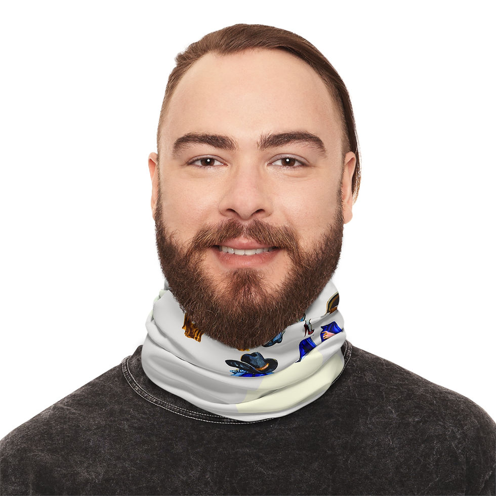 Thumbnail: Trendy Lightweight Neck Gaiter, Versatile Face Covering