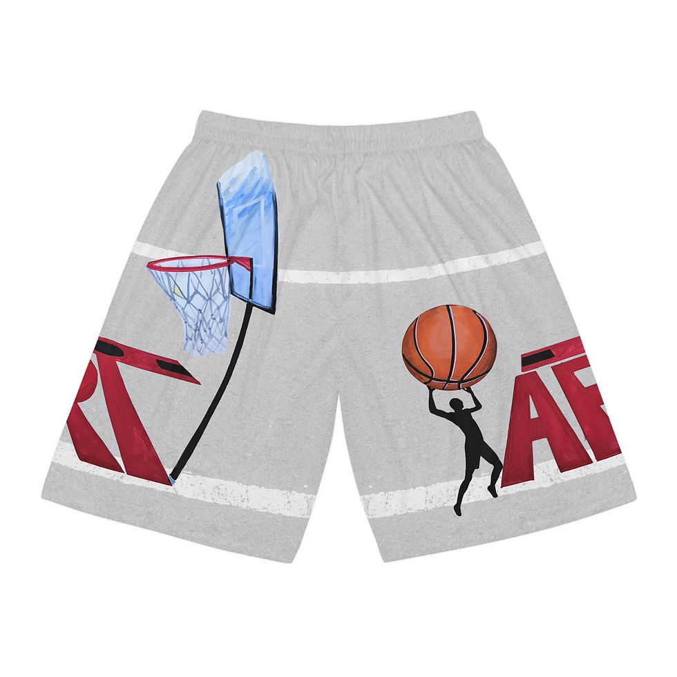 Thumbnail: PARTY Art Basketball Shorts -a Gift for Athletes