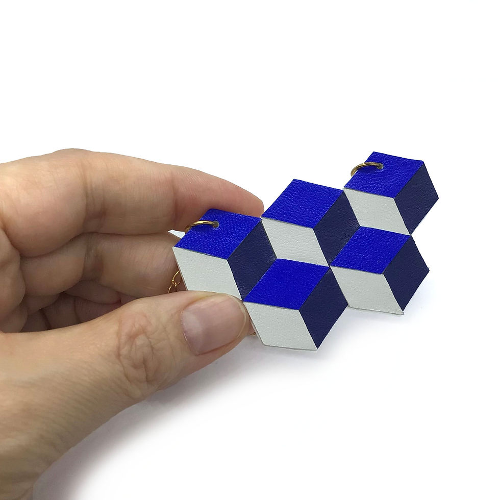 Thumbnail: Necklace Leather Cube #04