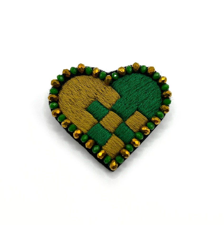Brooch Xmas Heart #05
