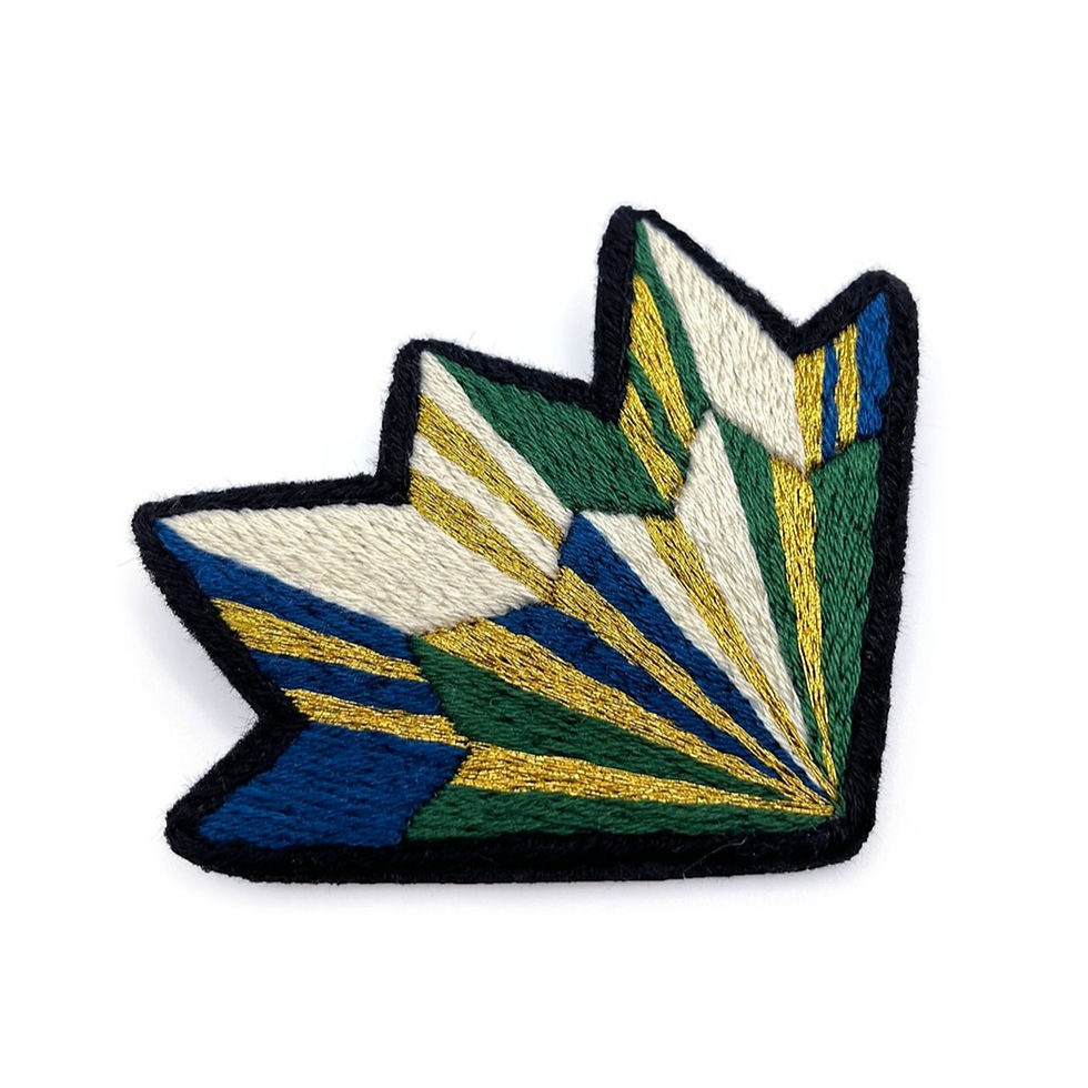 Brooch SILKEHALE green gold