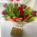 Red Rose and tulip bouquet