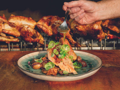 RECETTE DU CHEF : Volaille festive à la broche