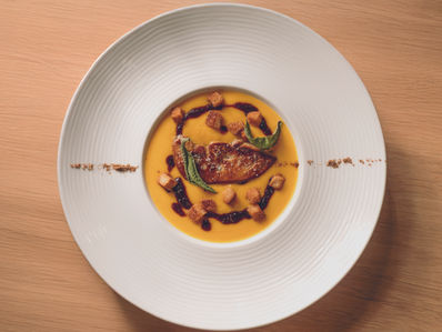 recette du chef : Velouté de potimarron À la verveine