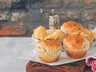 Muffins au fromage de chèvre et noix