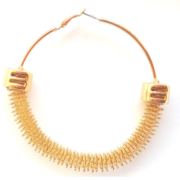 Thumbnail: Energia Spiral Gold Hoops
