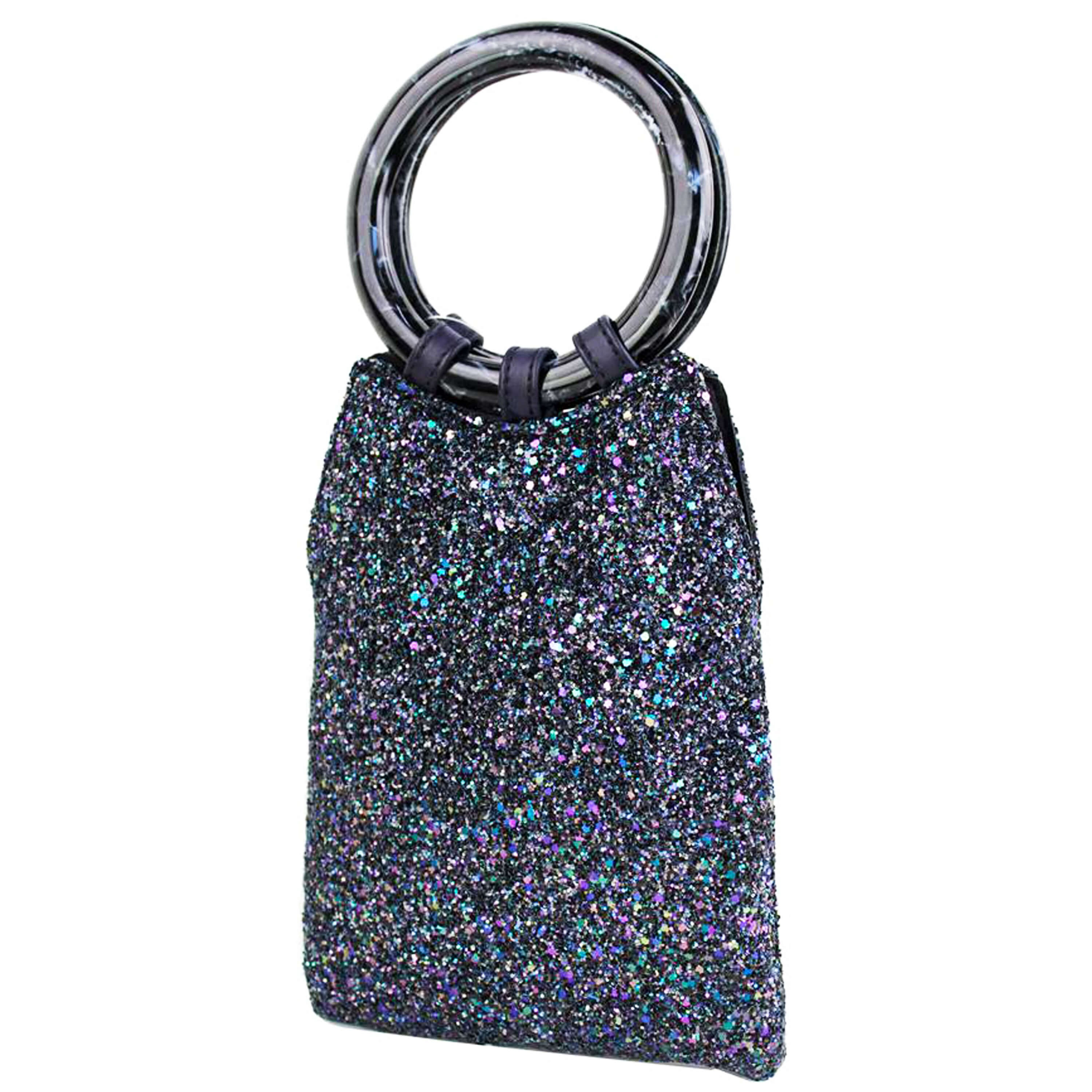 Noir Glitterati & Matte Mini Tote Bag