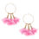 Thumbnail: Triple Petals Hoops Earrings